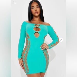 Video Babe Mini Dress - Teal